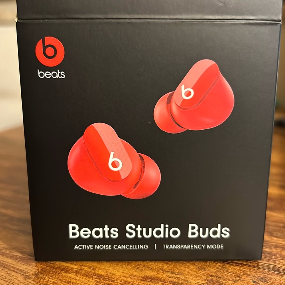 Beats Studio Buds, Active Noise Cancelling, Color = RED